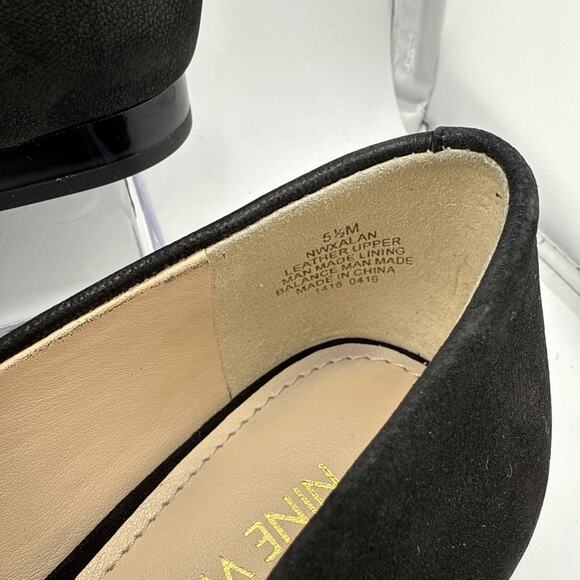 Nine West Women's Xalan Black Suede Loafer Flat‎ 5.5 M NWB - Picture 3 of 8
